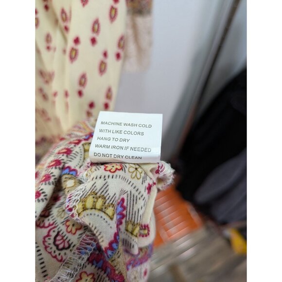 Velzera Women’s Bohemian Lace Floral Multi-Color Tunic Dress Size M - Picture 9 of 10